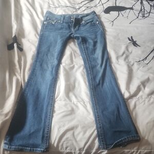 Miss Me Blue Boot Cut Jeans with Classic Denim Style